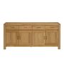 Voir la diapositive 4 : Buffet 4 portes 4 tiroirs chêne NATHAN L182cm