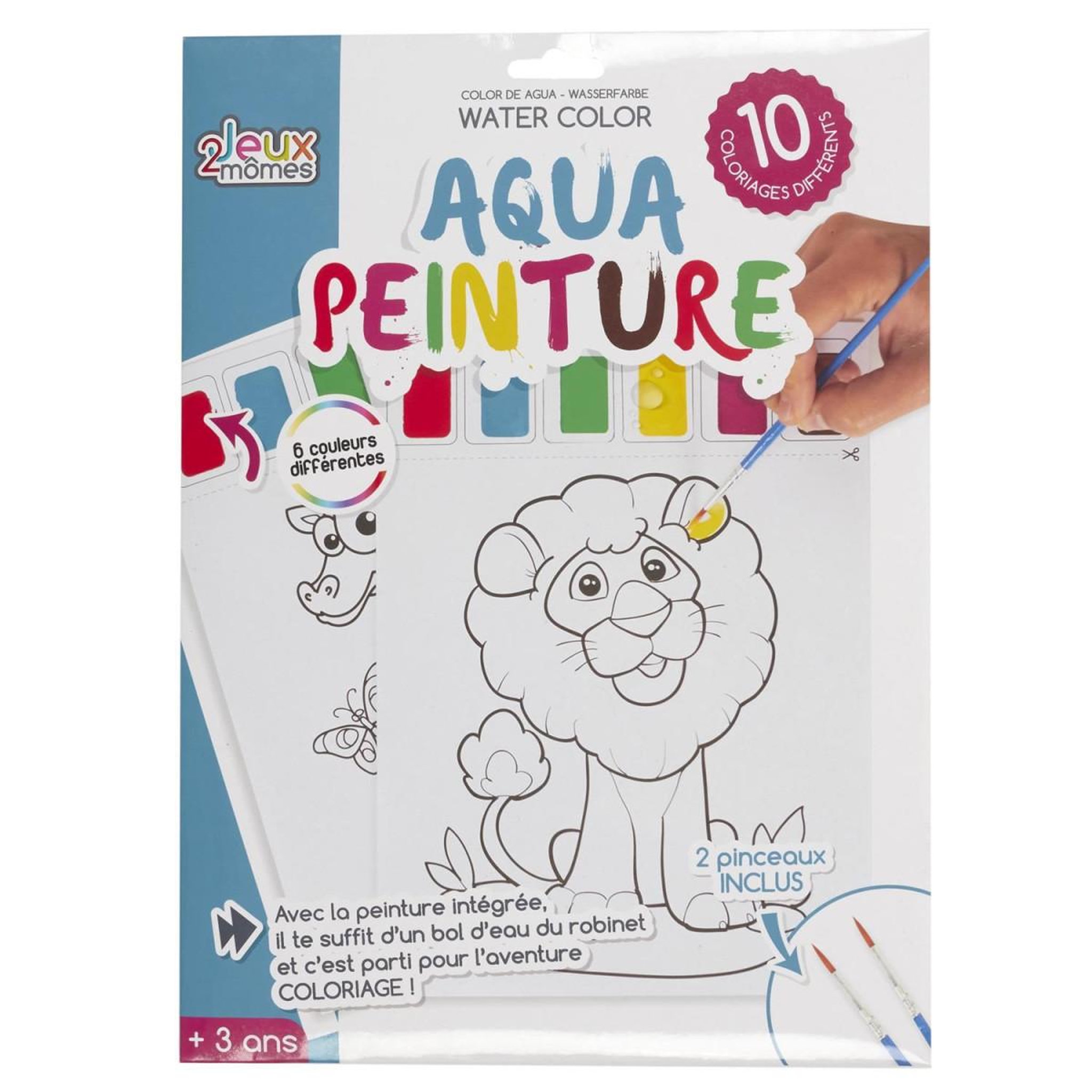 Voir la diapositive 1 : Jeux 2 momes Lot de 10 Feuilles de Peinture  Eau  21x28cm Blanc