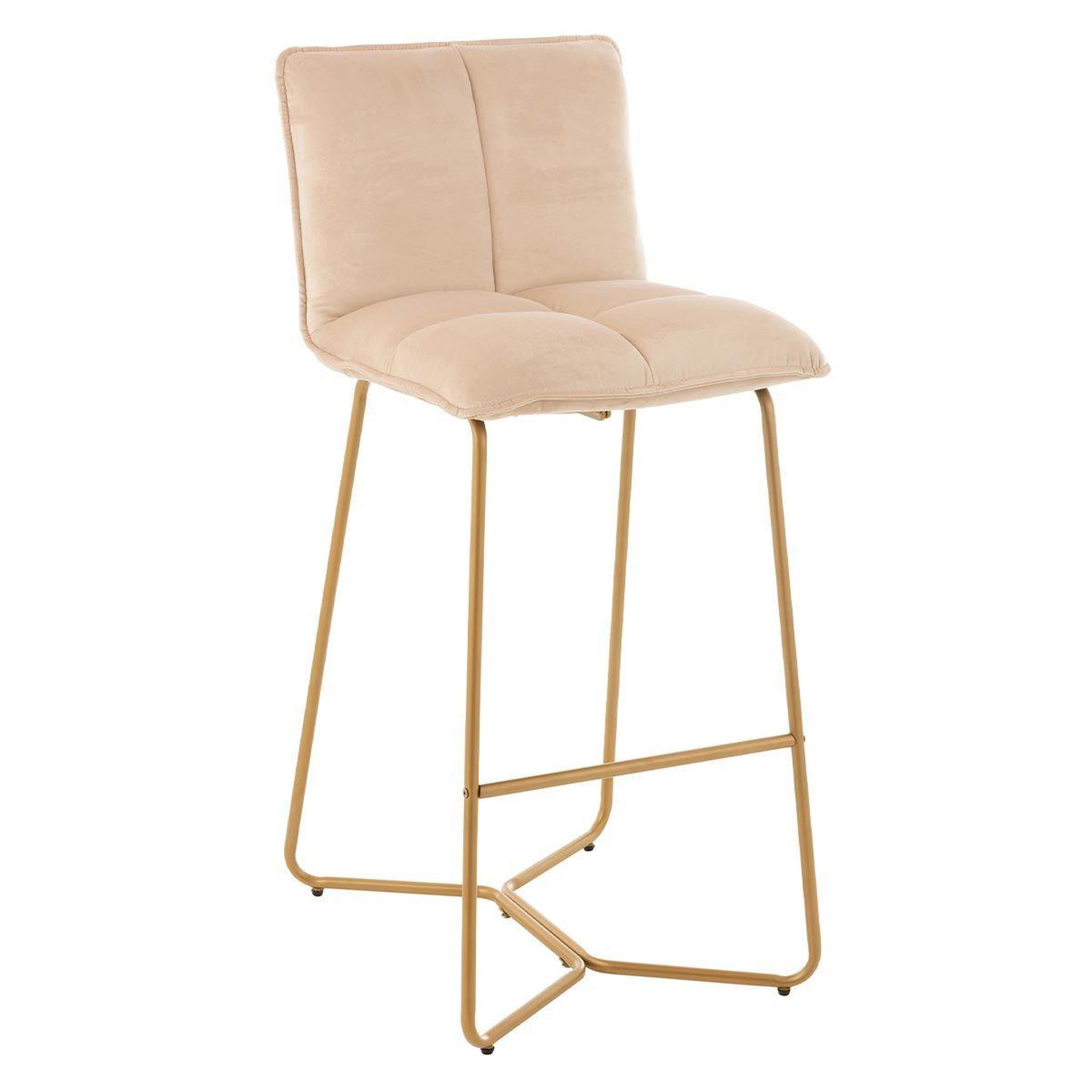 Voir la diapositive 1 : J-LINE Chaise de bar design  pierre  85cm beige