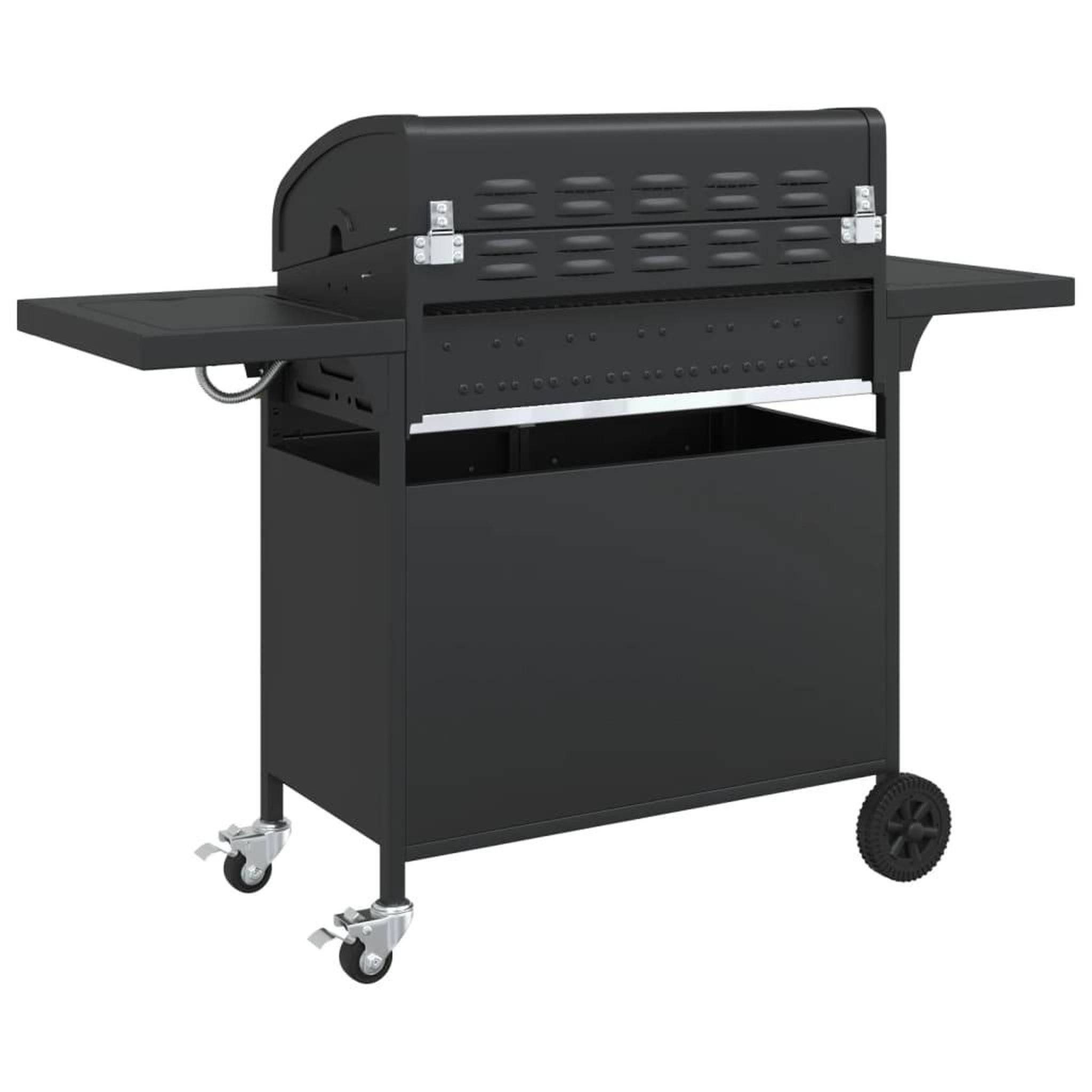 Voir la diapositive 5 : VIDAXL Barbecue gril a gaz avec 7 bruleurs noir acier enduit de poudre
