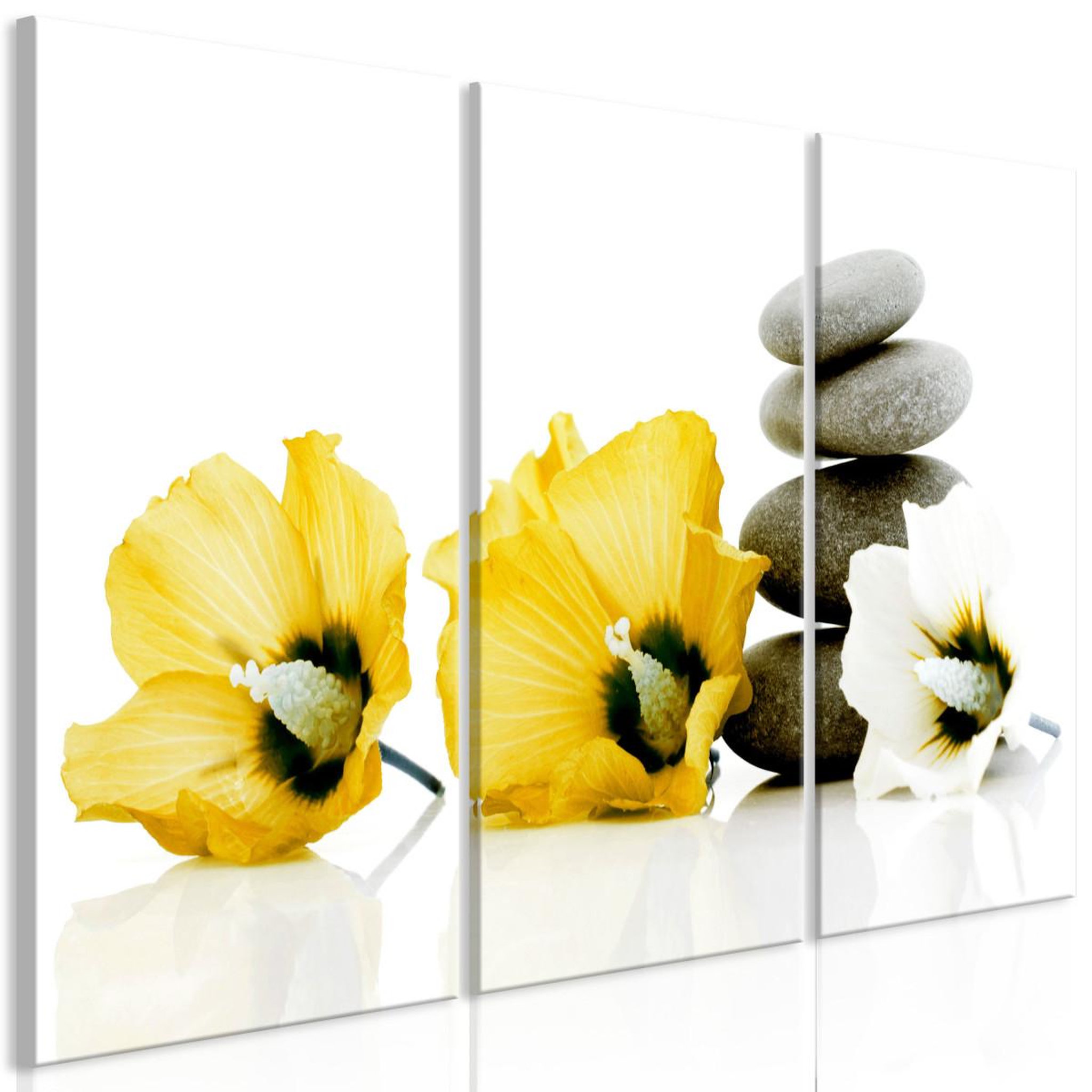 Voir la diapositive 1 : Paris Prix Tableau imprimé 3 panneaux  calm mallow yellow
