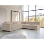 Voir la diapositive 2 : BEST MOBILIER Felix - canapé modulable d'angle droit 5 places en tissu texturé