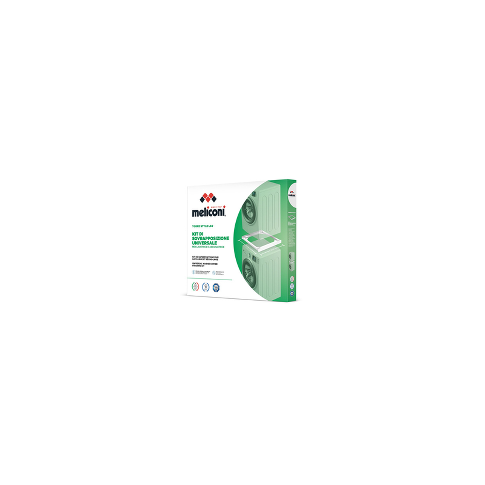 Voir la diapositive 5 : Meliconi Accessoire pour appareil de lavage Meliconi Base Torre Style 656115