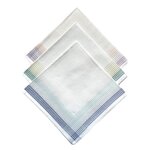 VANDERSICKEL Lot de 12 mouchoirs femme pastel 29x29 cm 100% coton