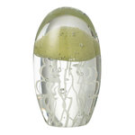 Paris Prix Presse-Papier Ovale en Verre Méduse  Calypso  13cm Vert