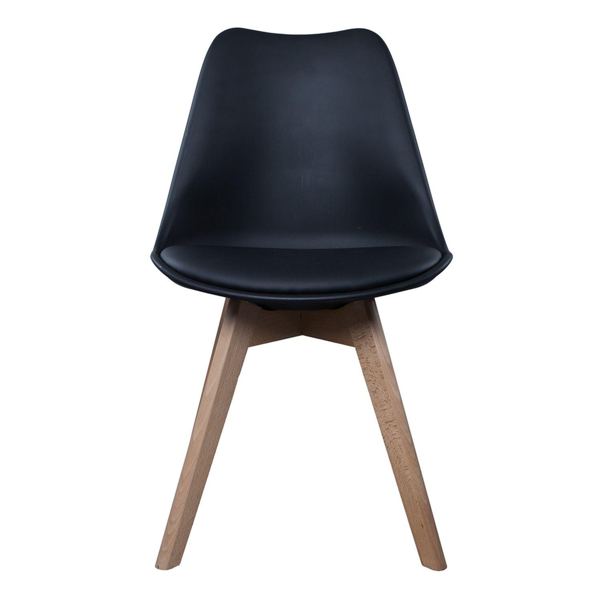 Voir la diapositive 3 : The Home Deco Factory Chaise scandinave avec coussin