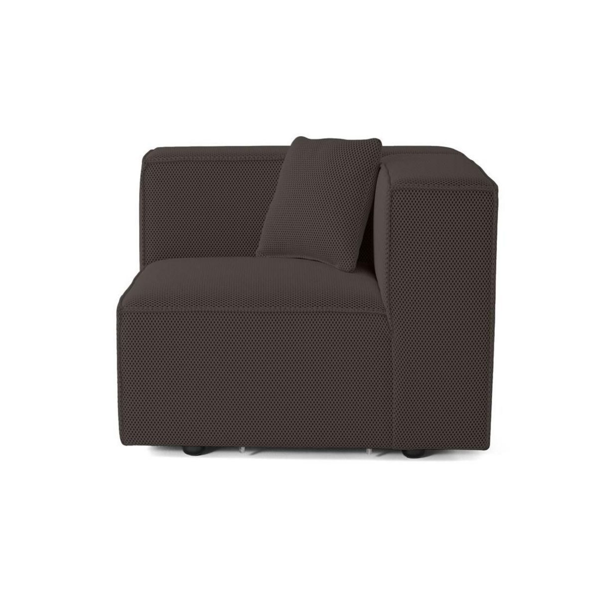 LISA DESIGN Arty - module d'assise gauche - en tissu mailles 3d