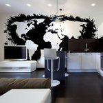 Paris Prix Papier Peint  White Continents, Black Oceans... II  450x270cm