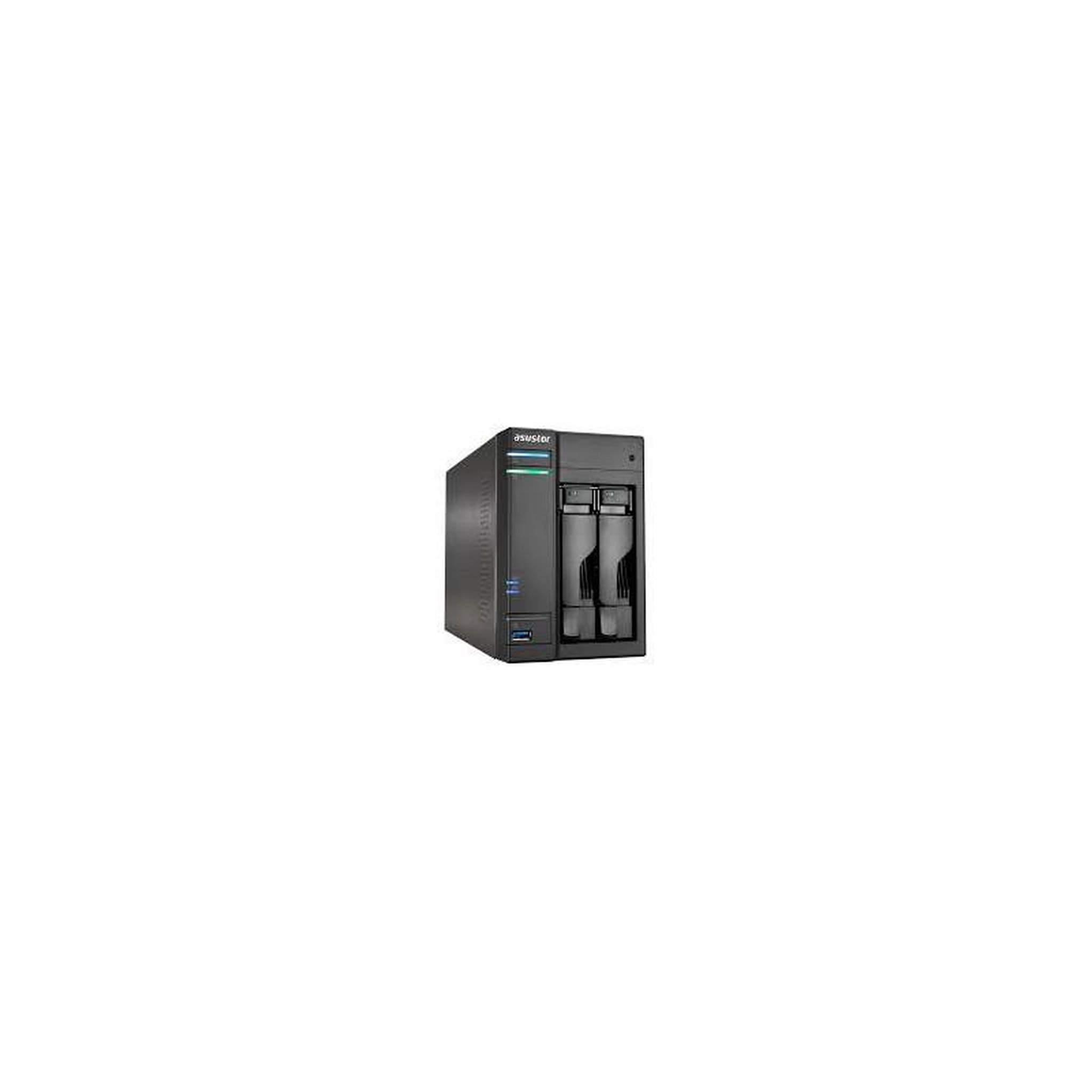 Voir la diapositive 2 : Asustor Asustor as602t – nas reconditionné avec 2 disques 1 to inclus