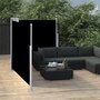 VIDAXL Auvent lateral retractable Noir 100 x 600 cm
