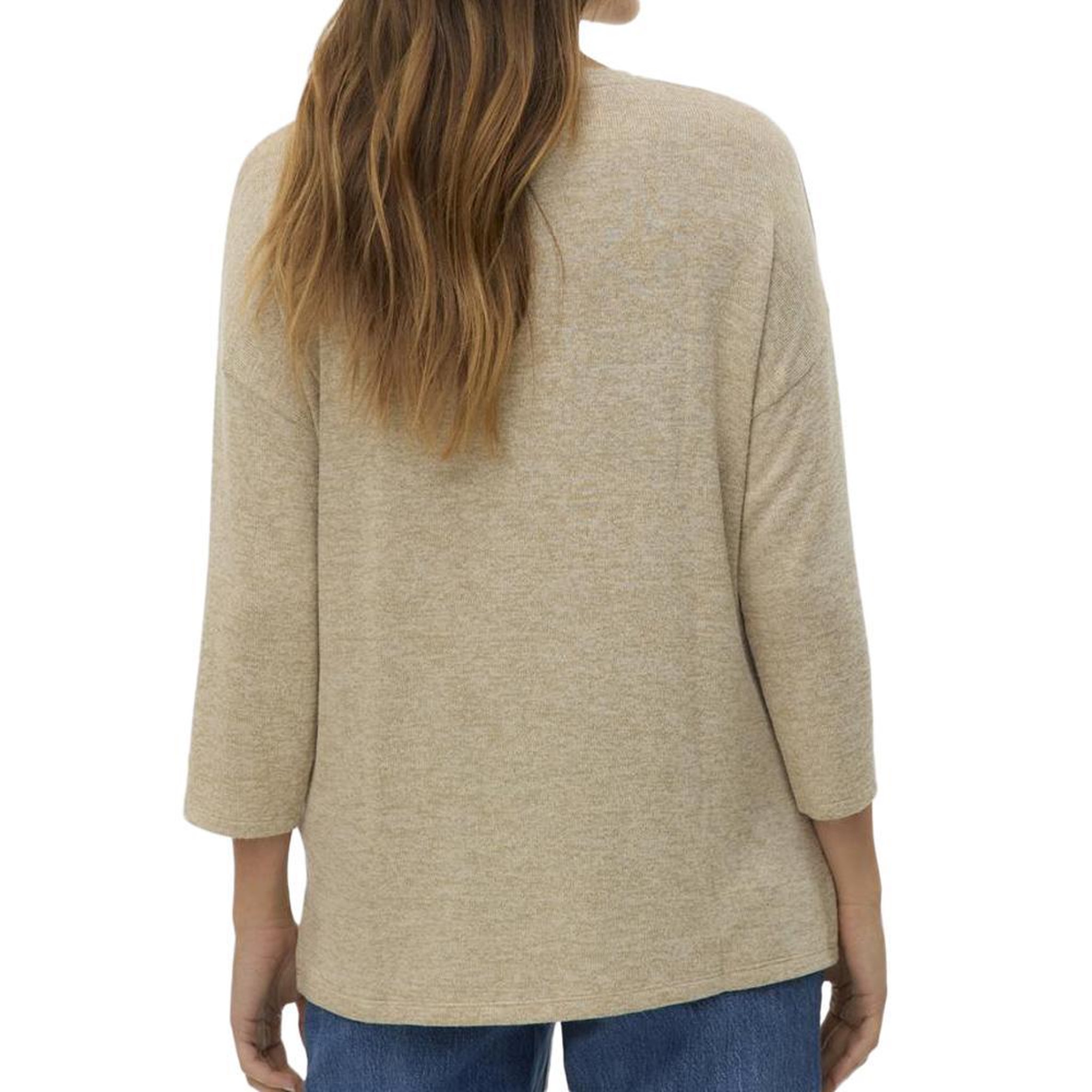 Voir la diapositive 2 : Vero Moda Pull Beige Chiné Femme Vero Moda Briannas