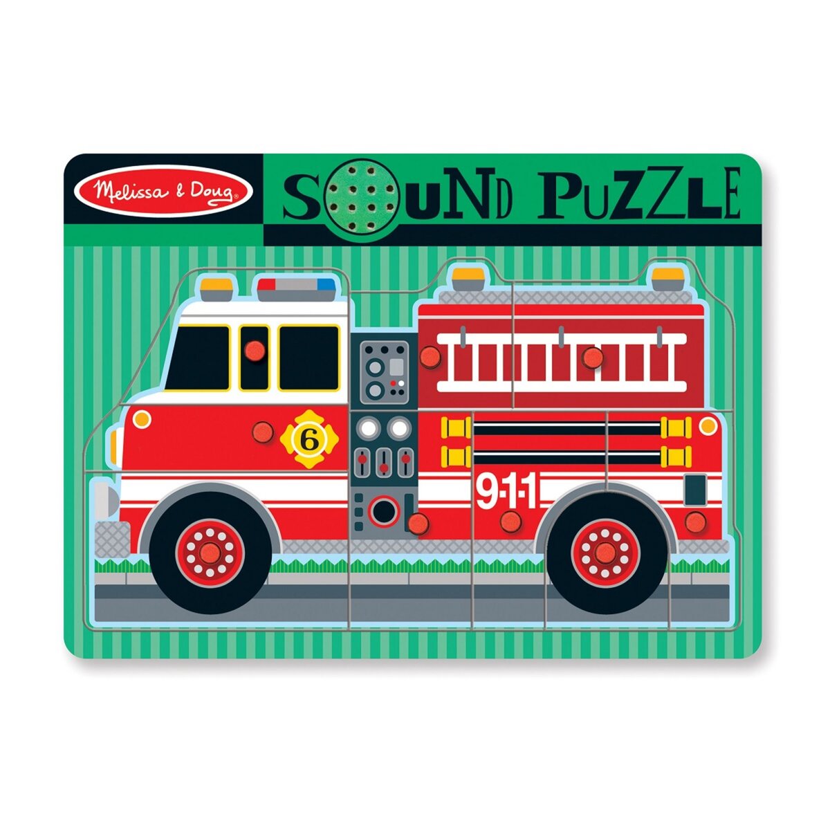 Melissa & Doug Puzzle Sonore - Camion de Pompiers
