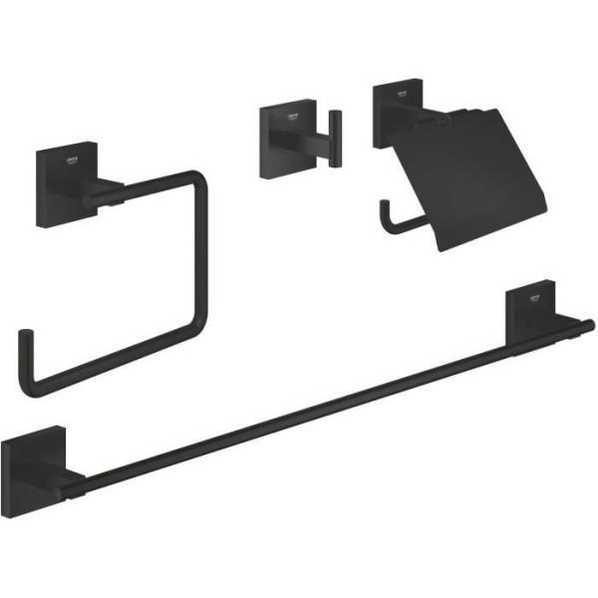 Grohe Set d'accessoires 4 en 1 - grohe - 411152430 - start cube - noir mat