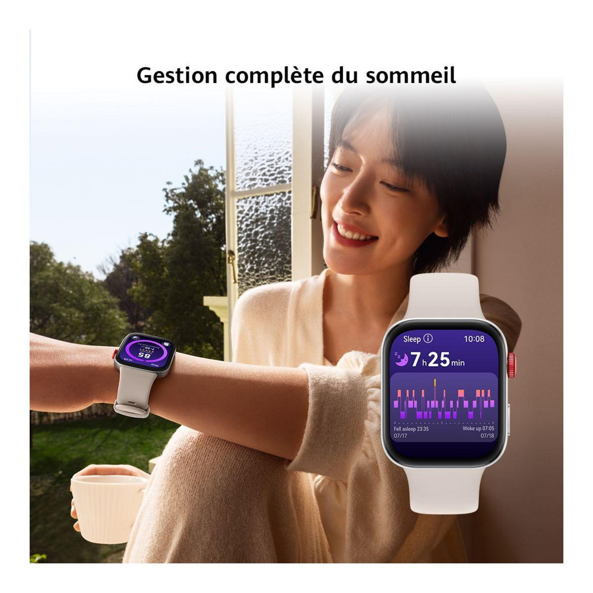 HUAWEI Montre connectée Pack Watch Fit 3 Crème + buds SE 2Blanc