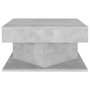 Voir la diapositive 3 : VIDAXL Table basse Gris beton 57x57x30 cm Bois d'ingenierie