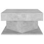 Voir la diapositive 3 : VIDAXL Table basse Gris beton 57x57x30 cm Bois d'ingenierie