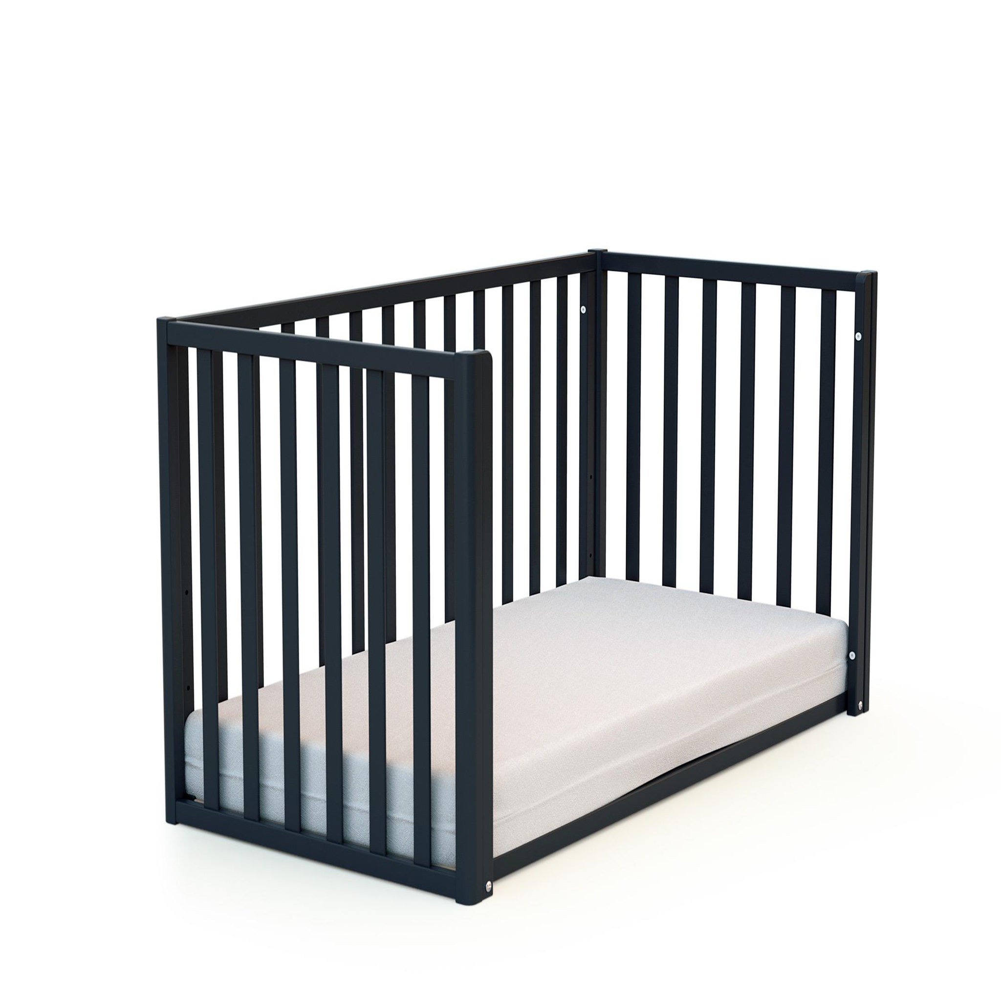 Voir la diapositive 3 : AT4 Lit bébé évolutif CONFORT en bois