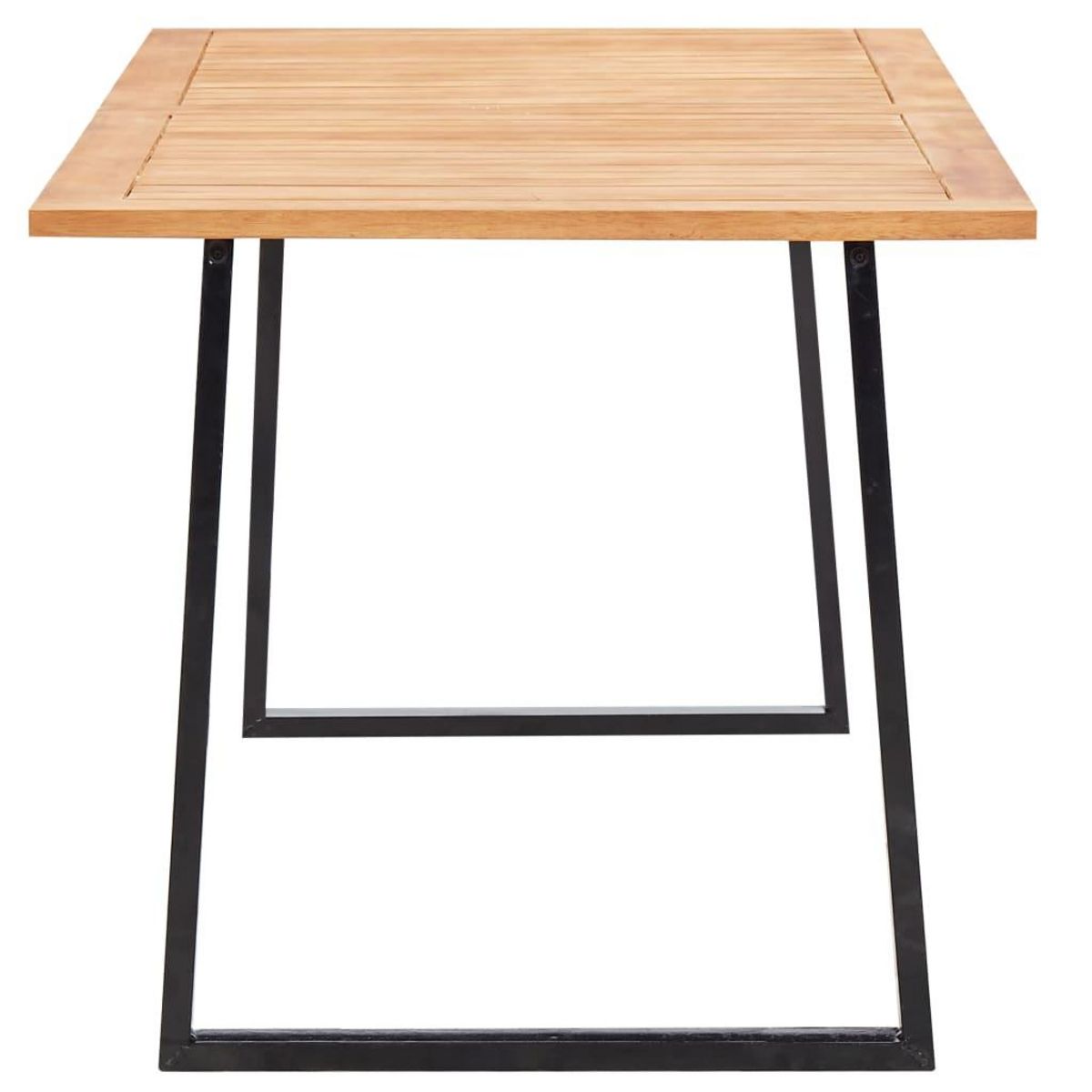 VIDAXL Mobilier d'exterieur 9 pcs resine tressee et bois d'acacia gris