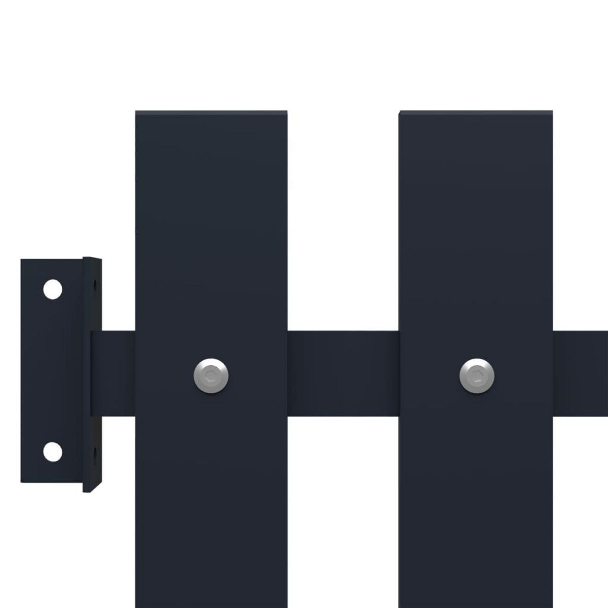 VIDAXL Panneau cloture Anthracite 170,5x100 cm Acier enduit de poudre