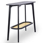 Voir la diapositive 4 : Paris Prix Console Design Avec Cannage  Coralie  100cm Noir