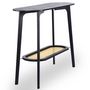 Voir la diapositive 4 : Paris Prix Console Design Avec Cannage  Coralie  100cm Noir