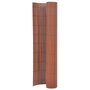 Voir la diapositive 1 : VIDAXL Cloture de jardin double face 110x500 cm Marron