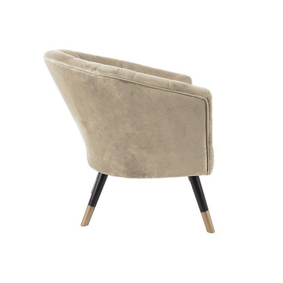 Leitmotiv Fauteuil 1 place en polyester effet velours