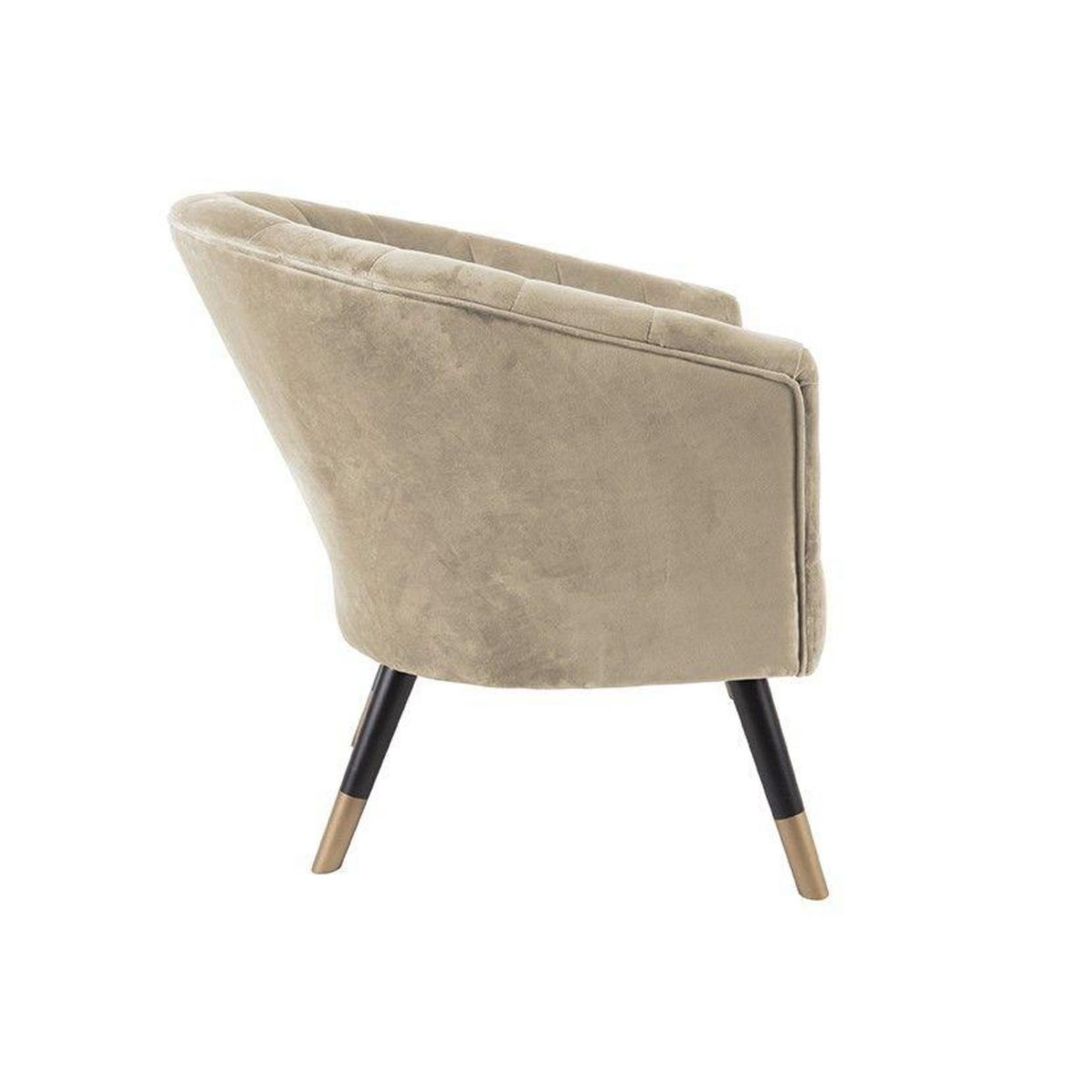 Leitmotiv Fauteuil 1 place en polyester effet velours