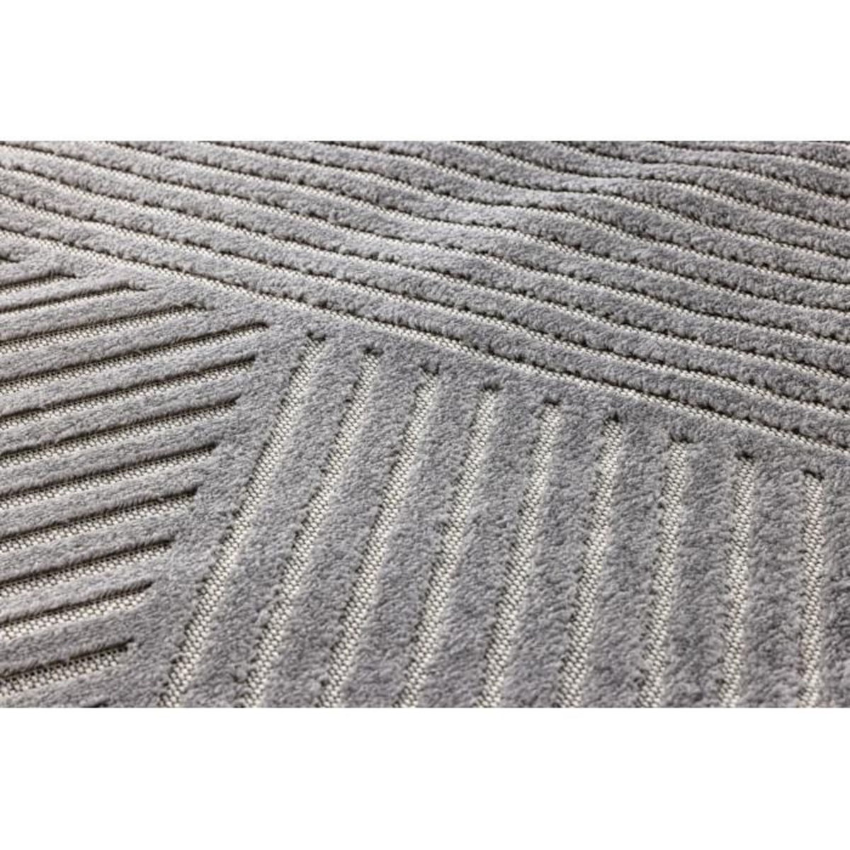 Paris Prix Tapis Déco  Aron Solar  200x290cm Gris