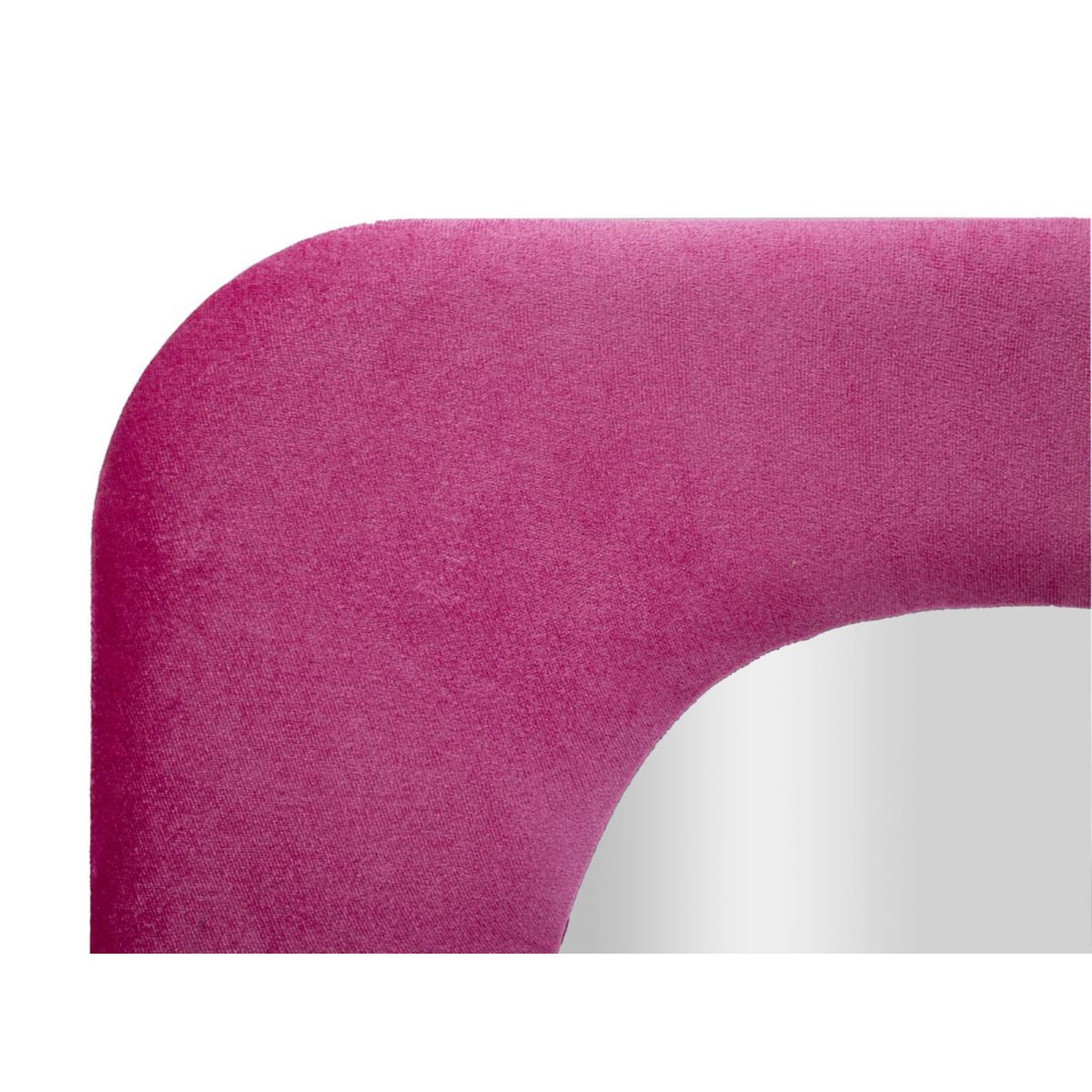 Voir la diapositive 3 : Paris Prix Miroir mural en velours  theodor  160cm fuchsia