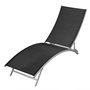 Voir la diapositive 1 : VIDAXL Chaise longue Acier et textilene Noir