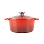 Voir la diapositive 1 : ACTUEL Cocotte ronde 2,5L fonte  rouge 