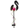 Voir la diapositive 3 :  Flamant solaire à planter solaire 1 LED blanche  H 84cm