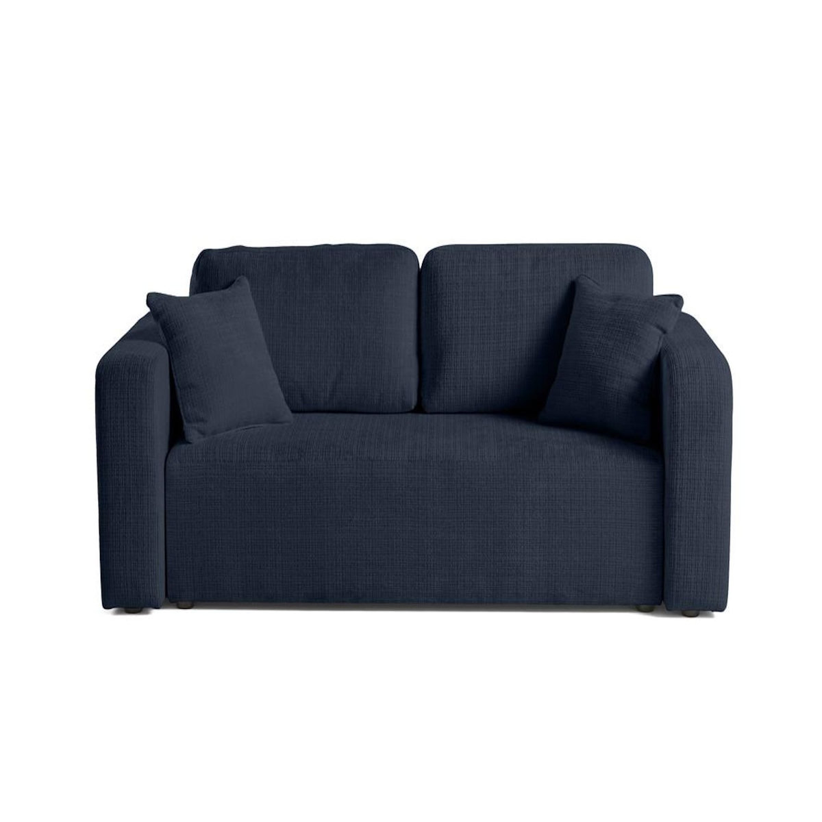 BEST MOBILIER Miro - canapé droit 2 places - en velours texturé