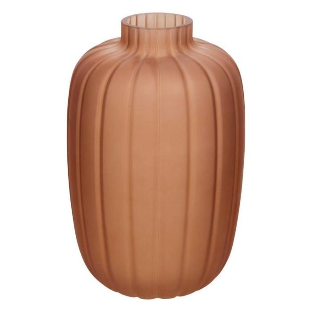ATMOSPHERA Vase en Verre Fumé  Tigy  25cm Ambre
