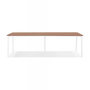 Voir la diapositive 2 : Paris Prix Double Bureau Design  Rosendo  280cm Blanc & Noyer