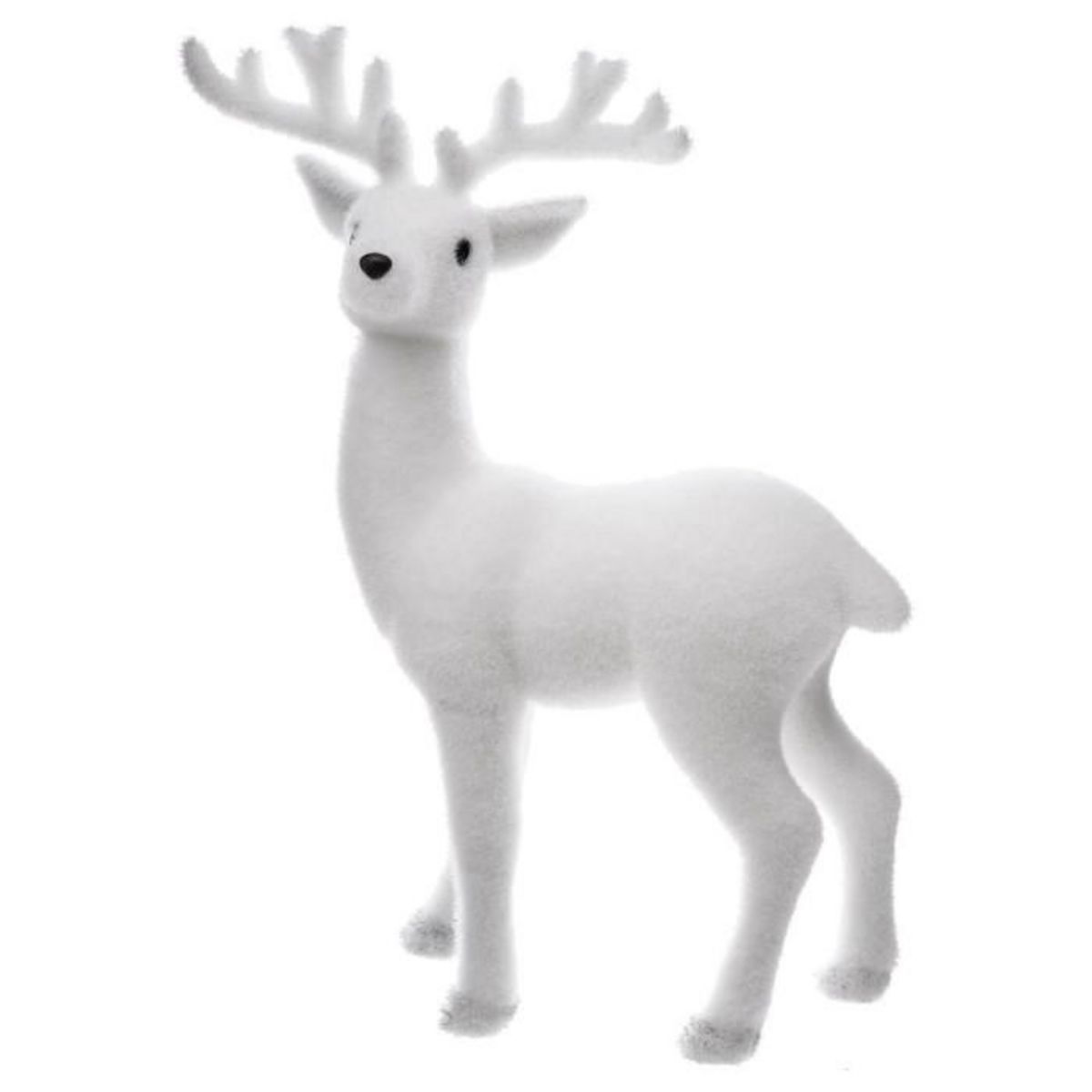 ATMOSPHERA Renne Debout Déco  Manteau  47cm Blanc