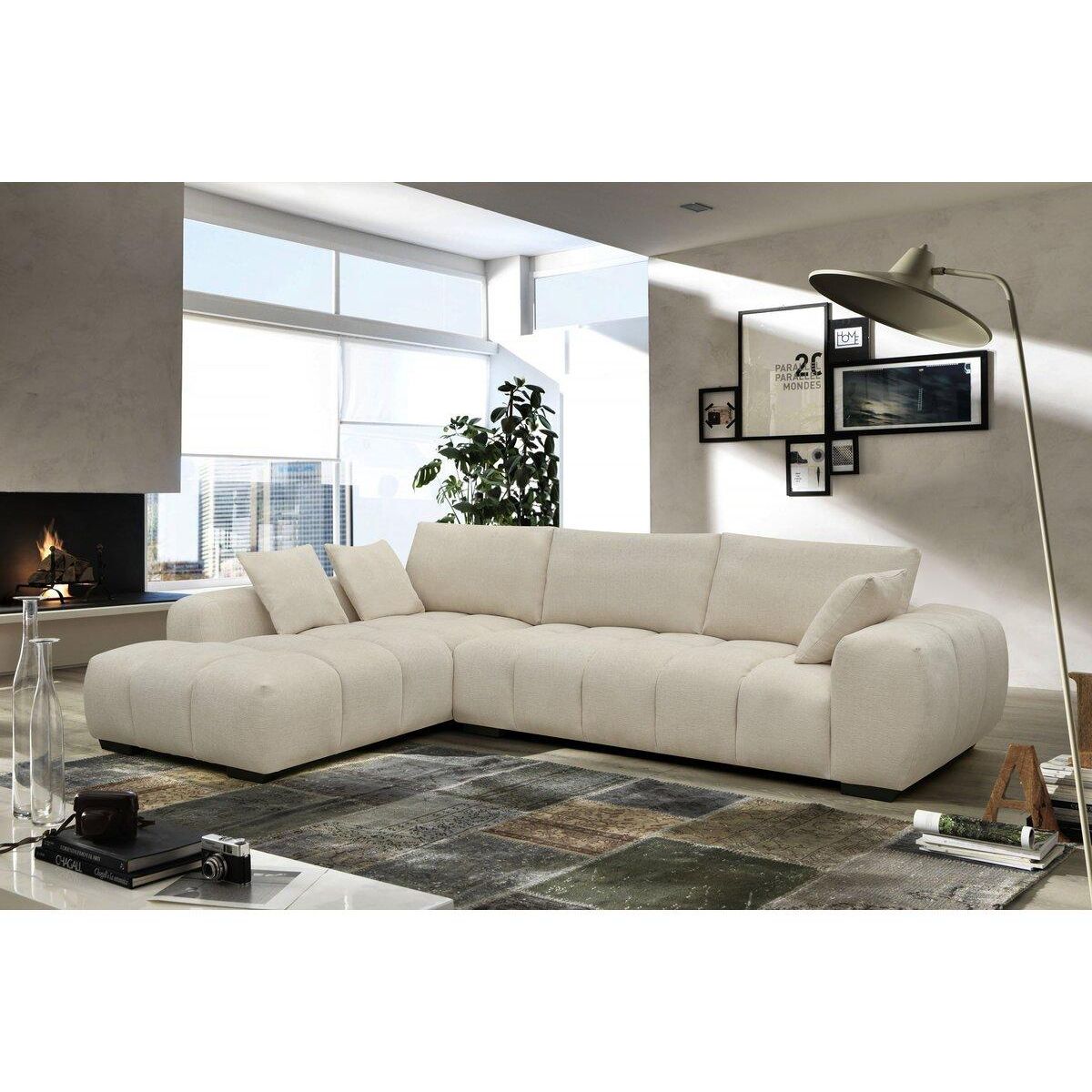Habitat et Jardin Canapé d'angle  Monceau  - 3 places - Beige