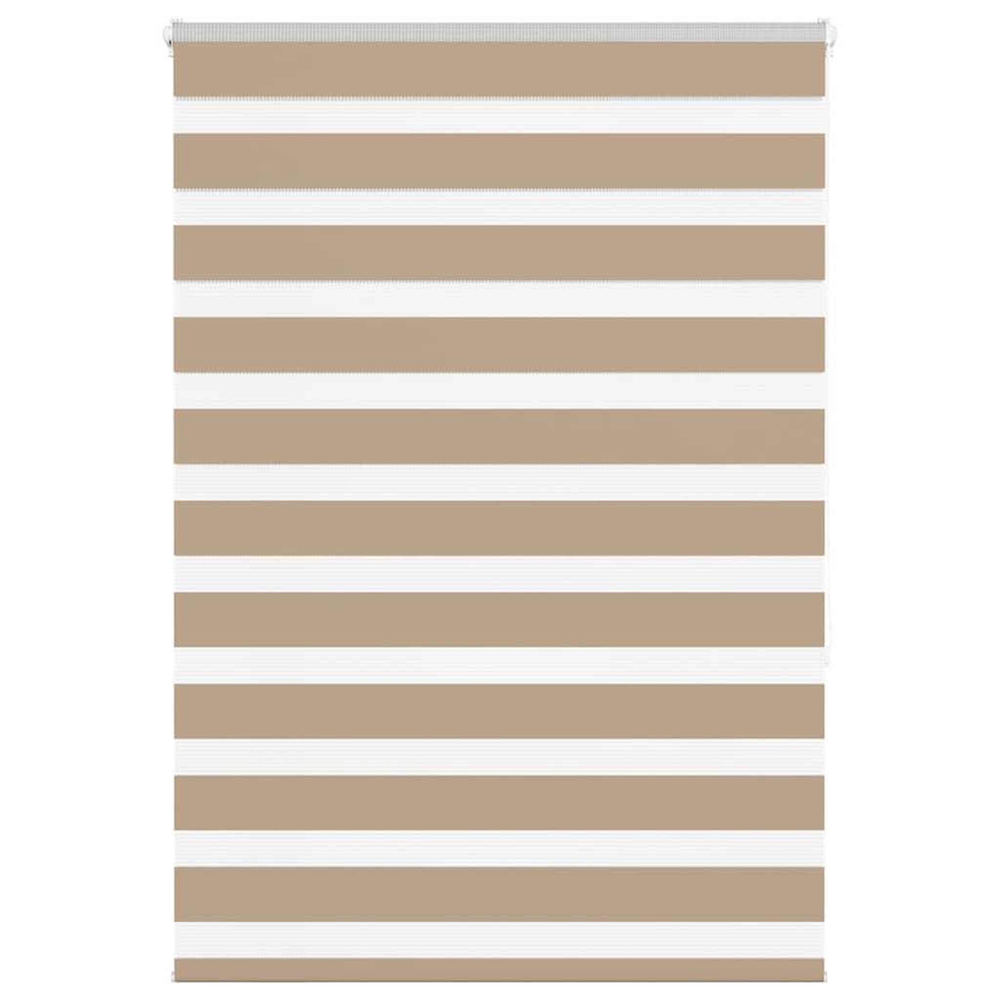 VIDAXL Store zebre marron sable largeur du tissu 90,9 cm polyester