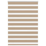 VIDAXL Store zebre marron sable largeur du tissu 90,9 cm polyester