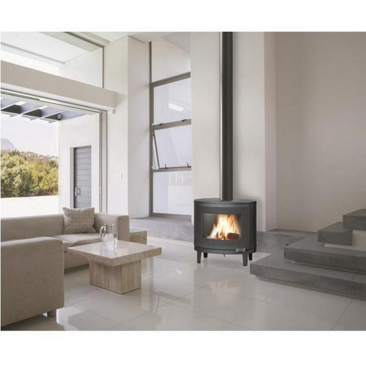 Invicta Poêle à bois fonte 9kw anthracite - p647844