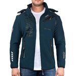 GEOGRAPHICAL NORWAY Parka Softshell  Homme Geographical Norway GN ROYAUTE. Coloris disponibles : Bleu