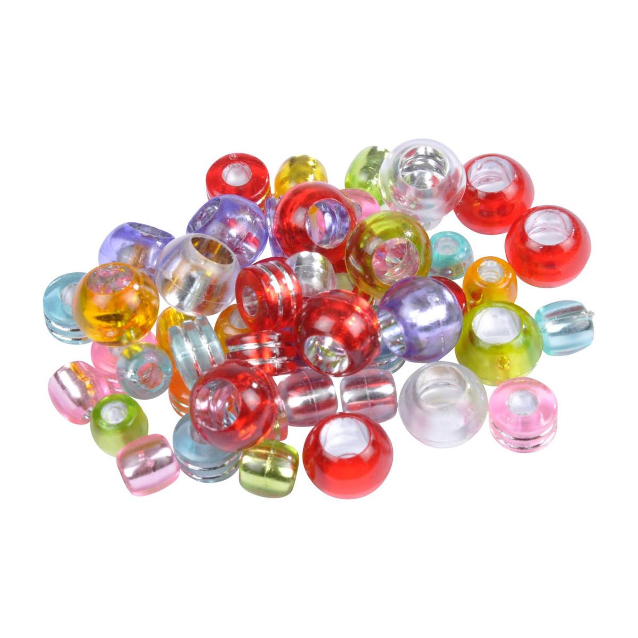 HOMEA Lot de Perles  Acidulées  12cm Multicolore