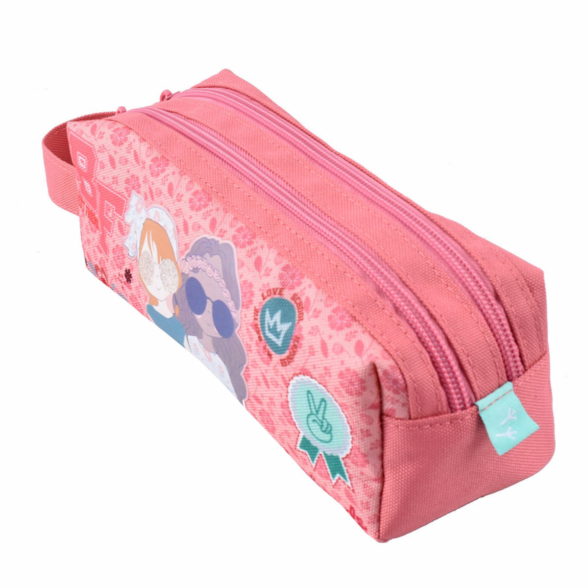 AUCHAN Trousse 2 compartiments rose MY BESTIE