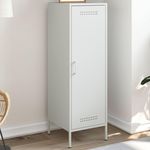 VIDAXL Buffet haut blanc 36x39x113 cm acier