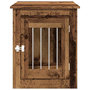 Voir la diapositive 4 : VIDAXL Meuble de cage chiens vieux bois 55x75x65 cm bois d'ingenierie
