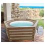 Voir la diapositive 1 : Habrita Habillage bois hexagonal pour spas et piscines gonflables - 2,35xl1,84x0,71m