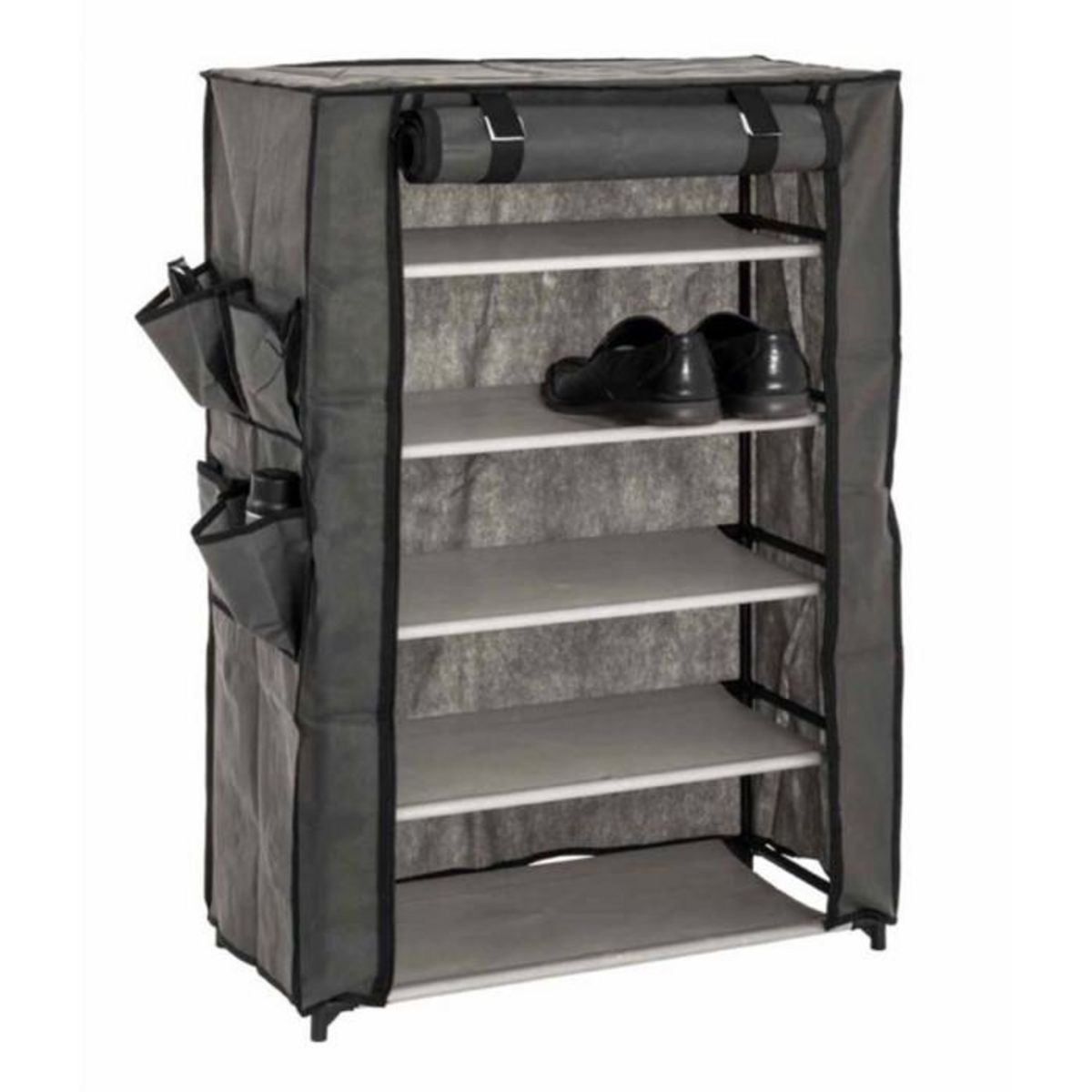 Paris Prix Armoire Rangement Chaussures  June  90cm Gris