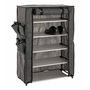 Voir la diapositive 1 : Paris Prix Armoire Rangement Chaussures  June  90cm Gris
