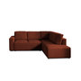 Voir la diapositive 6 : LISA DESIGN Livy - canapé d'angle convertible - avec coffre - en velours côtelé - 5 places - droit